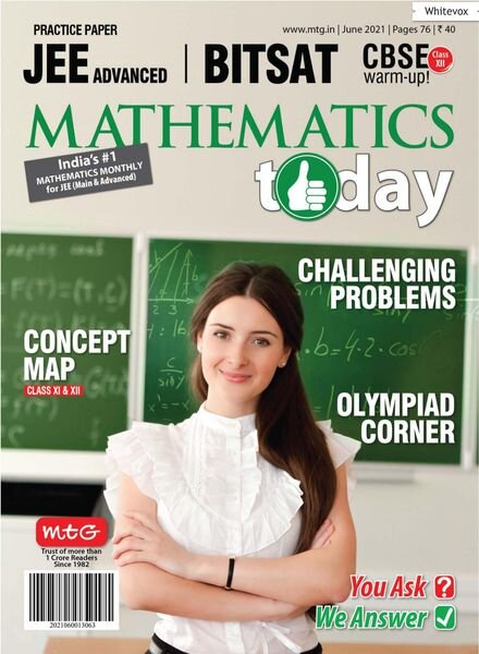 Mathematics Today – June 2021 Cover