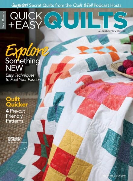 McCall’s Quick Quilts – August 2021 Cover