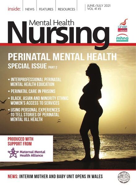 Mental Health Nursing – Volume 43 N 3 – June-July 2021 Cover