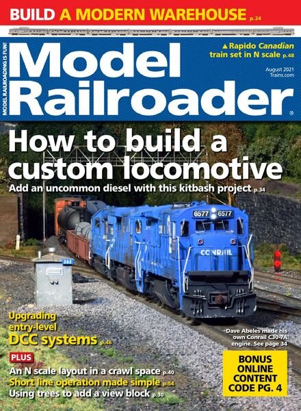 Model Railroader – August 2021 Cover