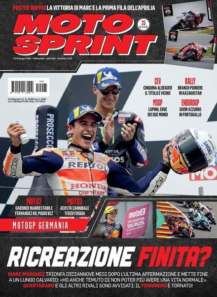 Moto Sprint – 22 Giugno 2021 Cover