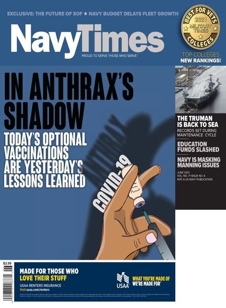 Navy Times – 14 June 2021 Cover