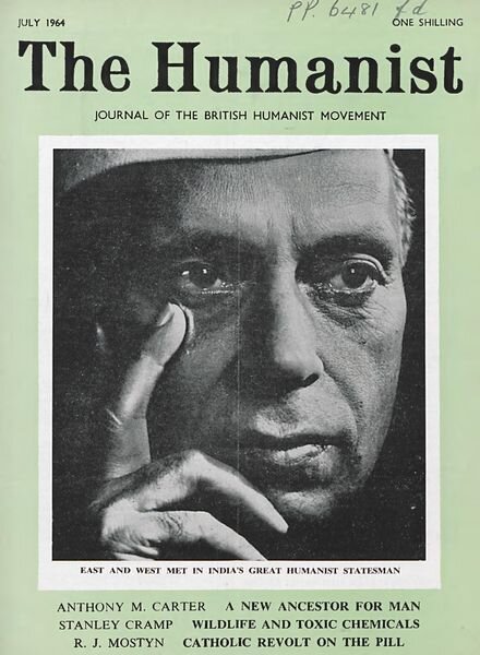 New Humanist – The Humanist, July 1964 Cover