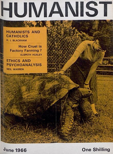 New Humanist – The Humanist, June 1966 Cover