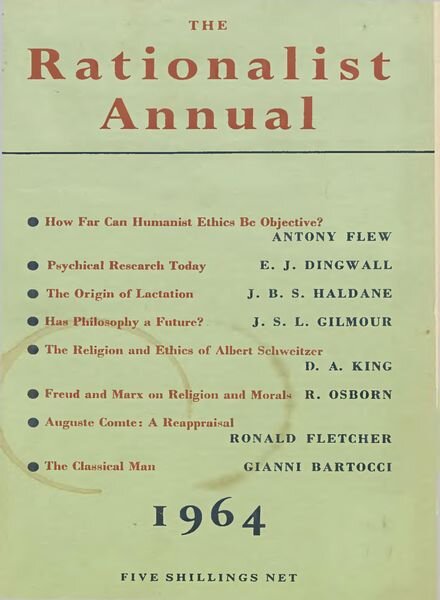 New Humanist – The Rationalist Annual, 1964 Cover