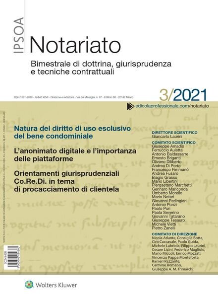 Notariato – Giugno 2021 Cover