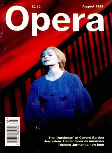 Opera – August 1992 Cover