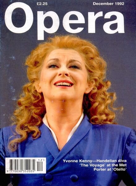 Opera – December 1992 Cover