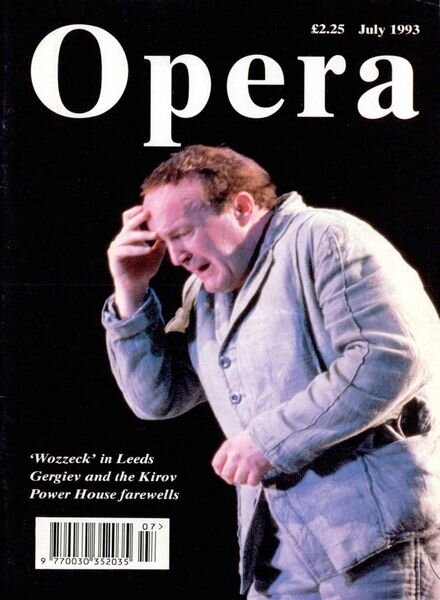 Opera – July 1993 Cover