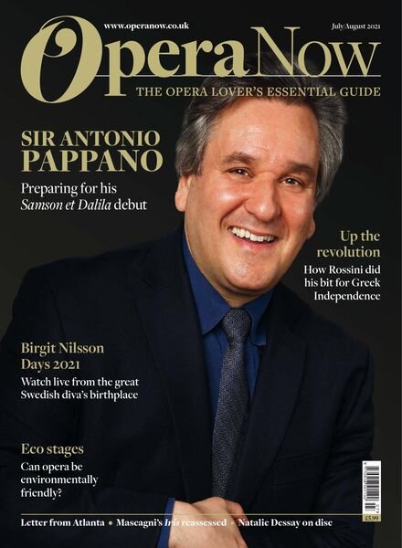 Opera Now – July-August 2021 Cover