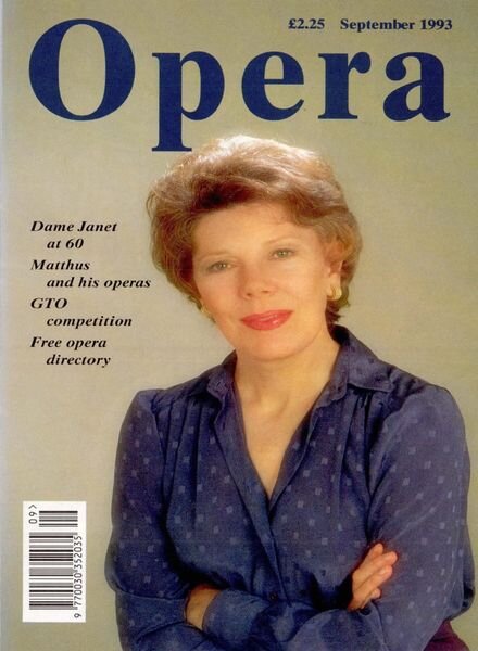 Opera – September 1993 Cover
