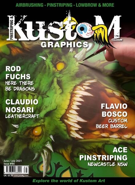 Pinstriping & Kustom Graphics – June-July 2021 Cover