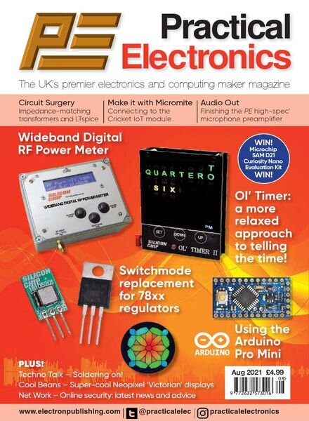 Practical Electronics – August 2021 Cover