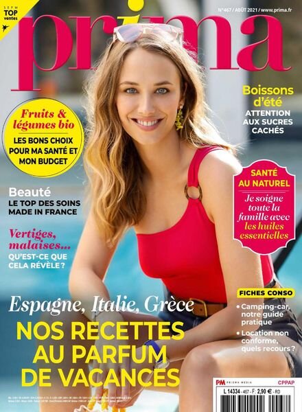 Prima France – Aout 2021 Cover