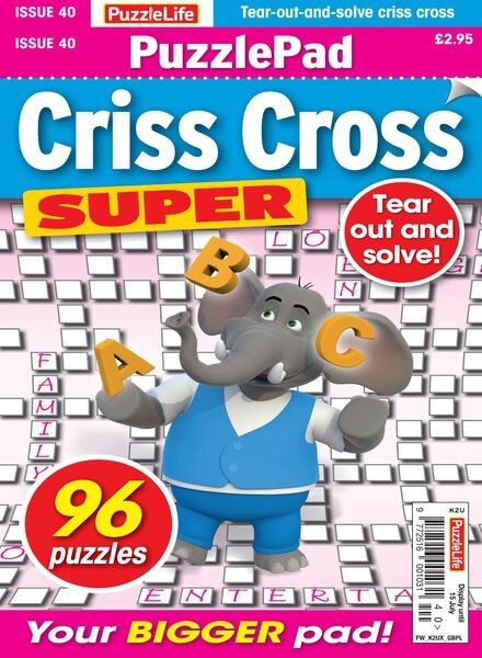 PuzzleLife PuzzlePad Criss Cross Super – 17 June 2021 Cover