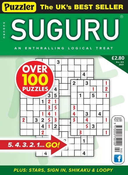 Puzzler Suguru – June 2021 Cover