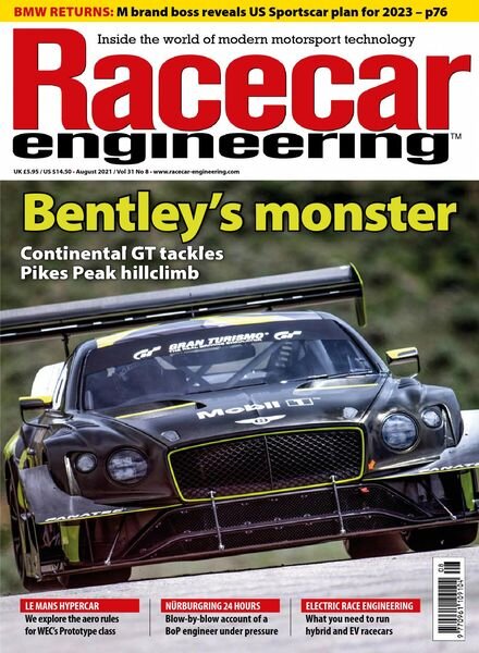 Racecar Engineering – August 2021 Cover