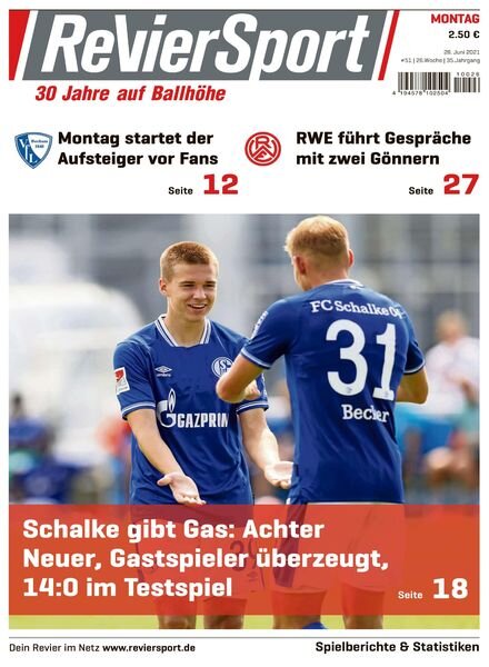 RevierSport – 28 Juni 2021 Cover