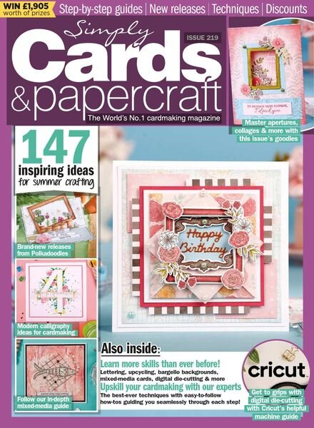 Simply Cards & Papercraft – Issue 219 – July 2021 Cover