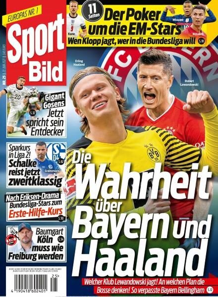Sport Bild – 23 Juni 2021 Cover