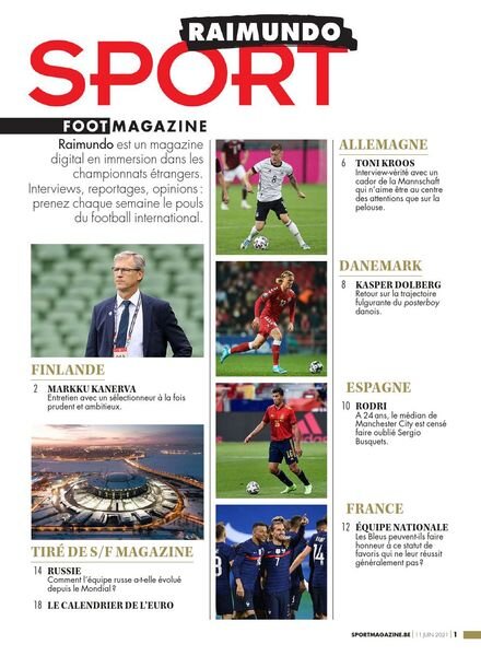 Sport Foot Magazine Raimundo – 11 Juin 2021 Cover