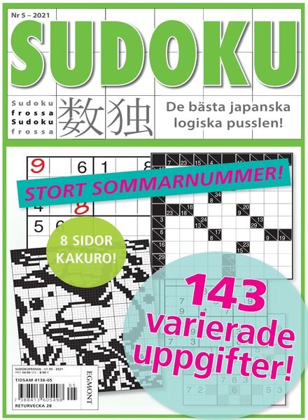 Sudoku Frossa – 10 juni 2021 Cover