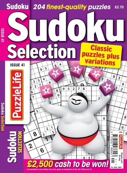 Sudoku Selection – June 2021 Cover