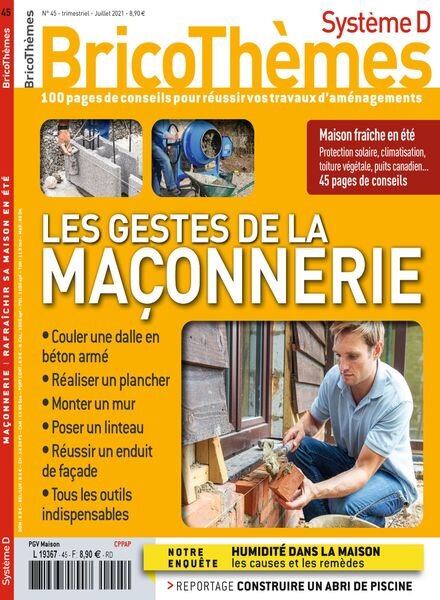 Systeme D Bricothemes – Juillet 2021 Cover