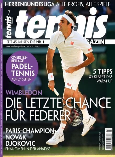tennis MAGAZIN – 23 Juni 2021 Cover