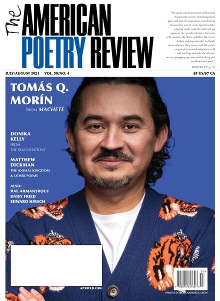 The American Poetry Review – July-August 2021 Cover
