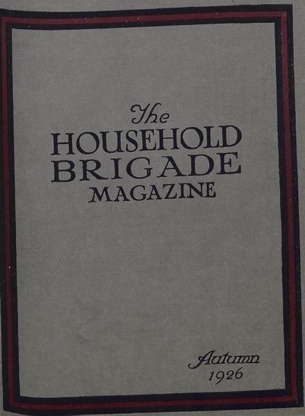 The Guards Magazine – Autumn 1926 Cover