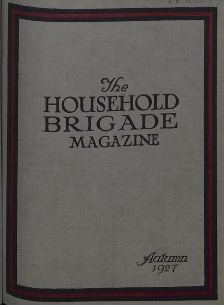 The Guards Magazine – Autumn 1927 Cover