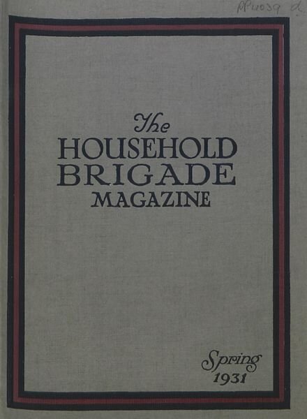 The Guards Magazine – Spring 1931 Cover