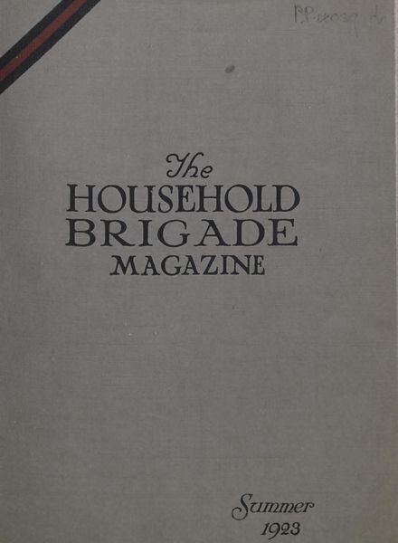 The Guards Magazine – Summer 1923 Cover