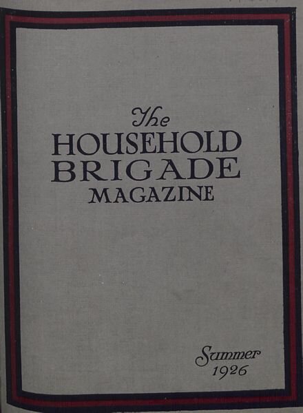 The Guards Magazine – Summer 1926 Cover