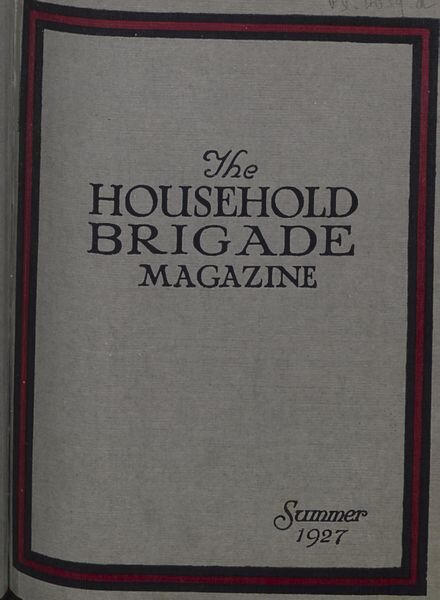 The Guards Magazine – Summer 1927 Cover