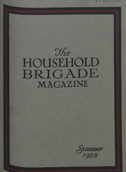 The Guards Magazine – Summer 1928 Cover