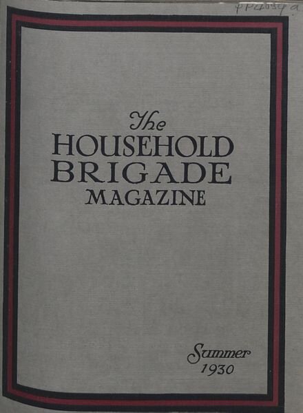 The Guards Magazine – Summer 1930 Cover