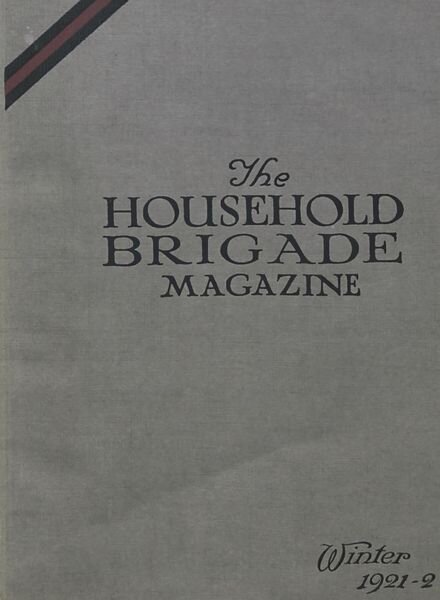 The Guards Magazine – Winter 1921-2 Cover