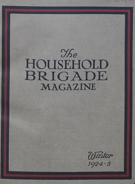 The Guards Magazine – Winter 1924-5 Cover