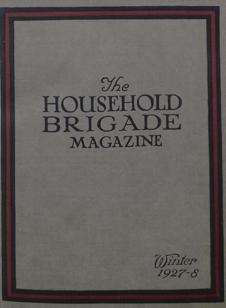 The Guards Magazine – Winter 1927-8 Cover