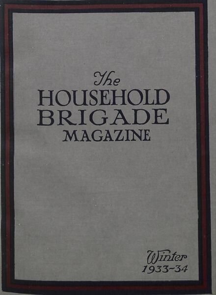 The Guards Magazine – Winter 1933 Cover