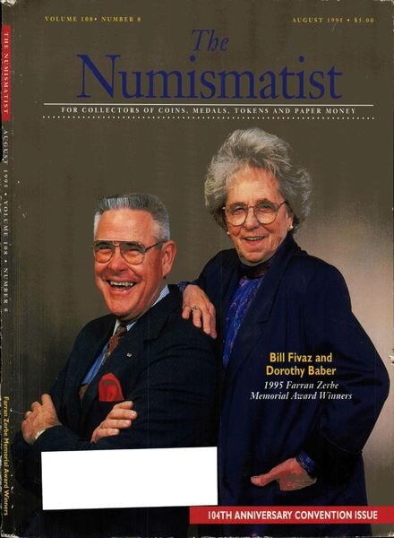 The Numismatist – August 1995 Cover