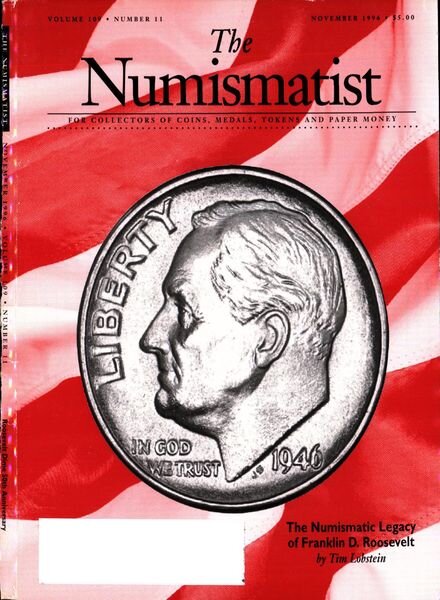 The Numismatist – November 1996 Cover