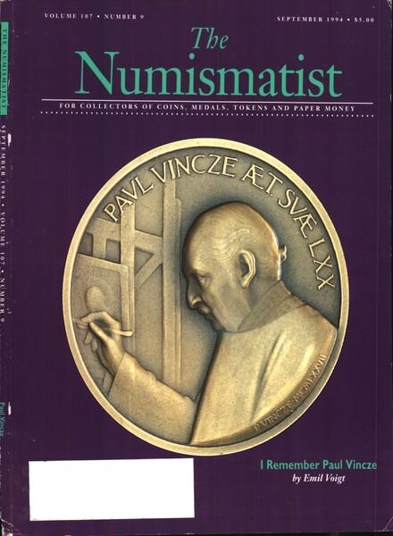 The Numismatist – September 1994 Cover