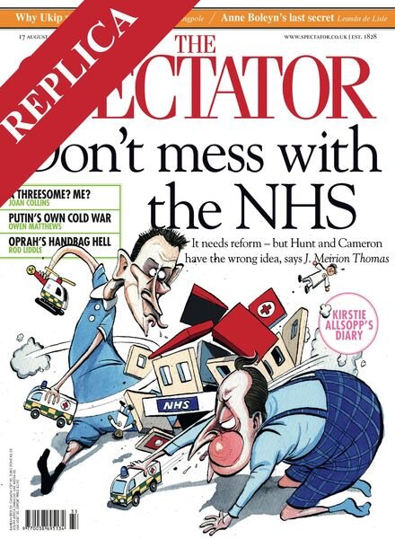 The Spectator – 17 August 2013 Cover