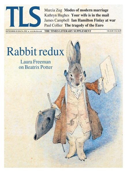 The Times Literary Supplement – 30 September 2016 Cover