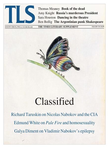 The Times Literary Supplement – 5 August 2016 Cover