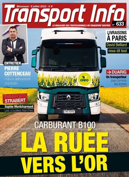Transport Info – 9 Juillet 2021 Cover