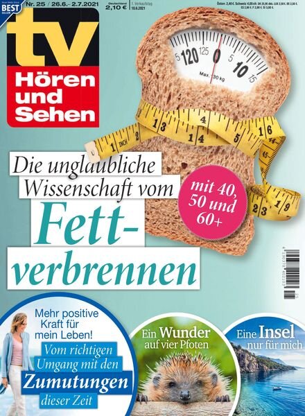 TV Horen und Sehen – 18 Juni 2021 Cover
